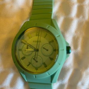 Fossil Poptastic mint green watch
